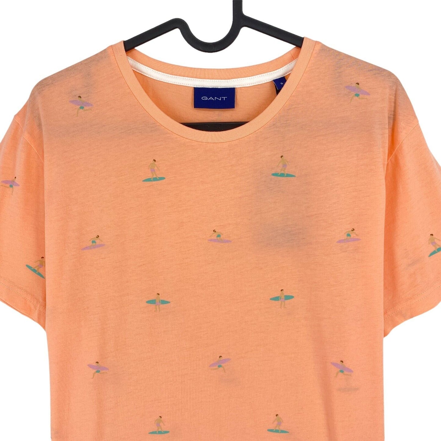 GANT Light Pink Surfer Crew Neck T Shirt Size S