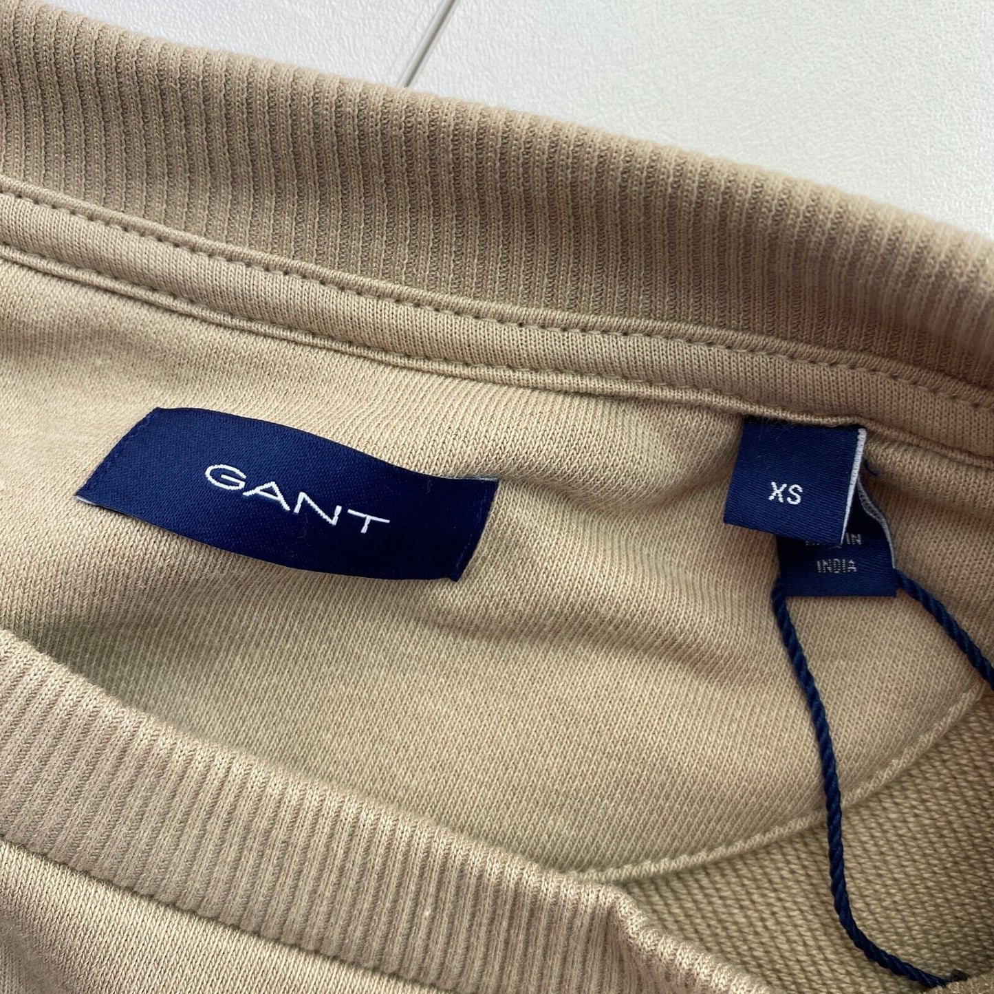 GANT Braun Tonal Archive Shield Rundhalspullover Pullover Größe XS