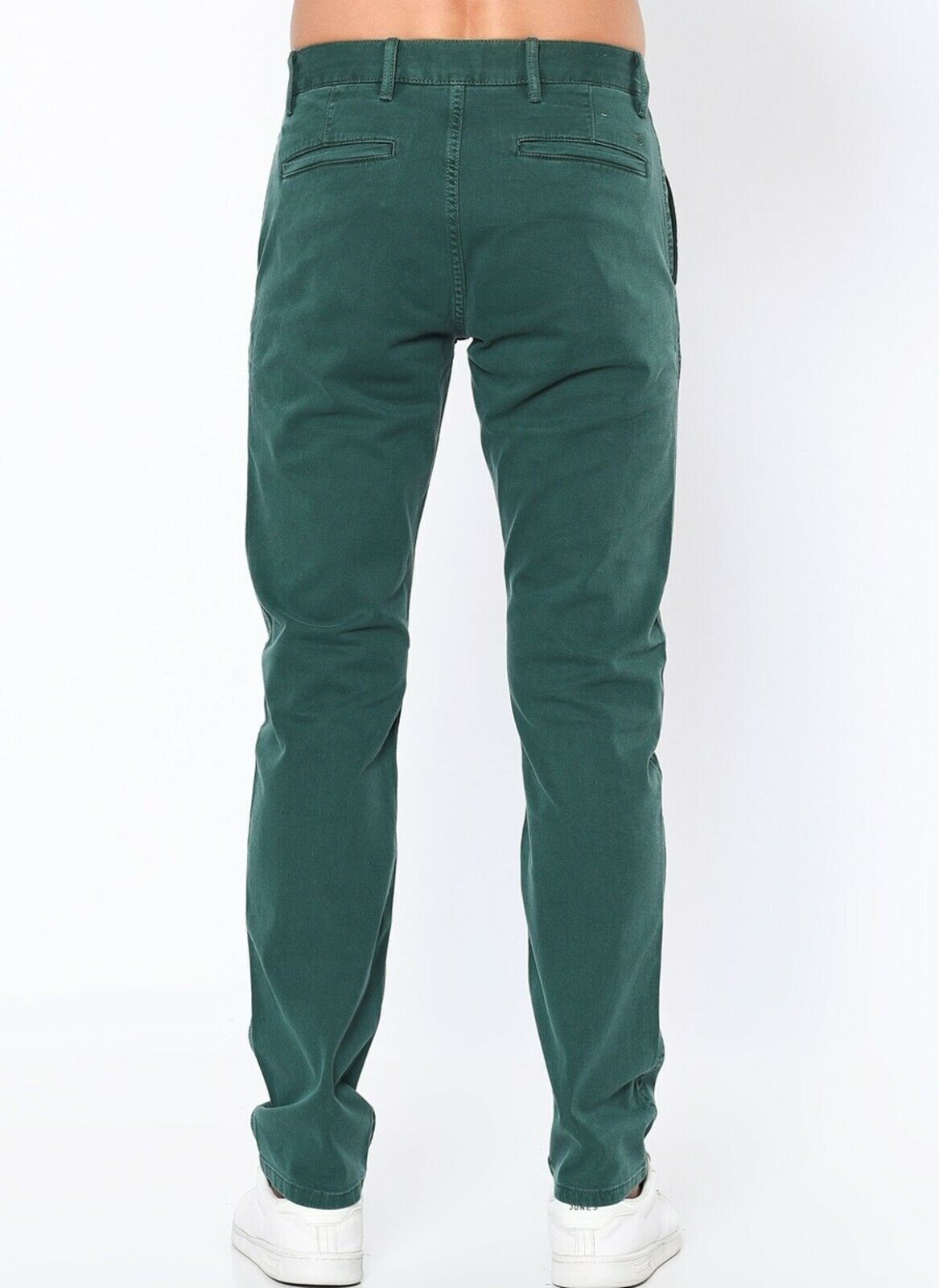 DOCKERS The Broken In Slim Fit Tapered Khaki Green Trousers Pants W29 W34 L32