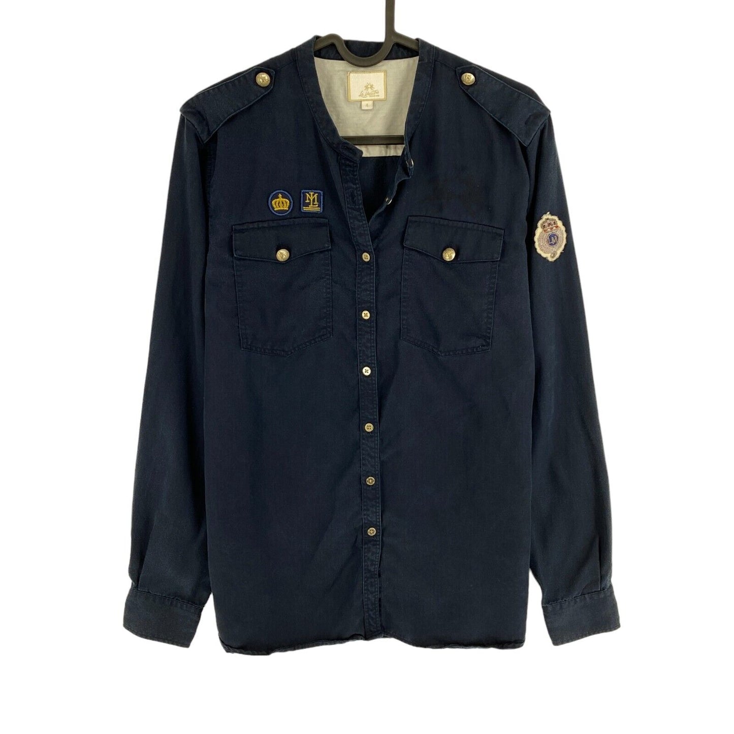 LA MARTINA Navy Blue Shirt Size 4 / L