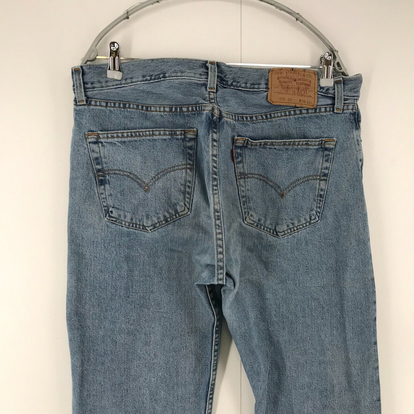 Vintage Levi's 505 04 Blue Regular Straight Fit Jeans W38 L30