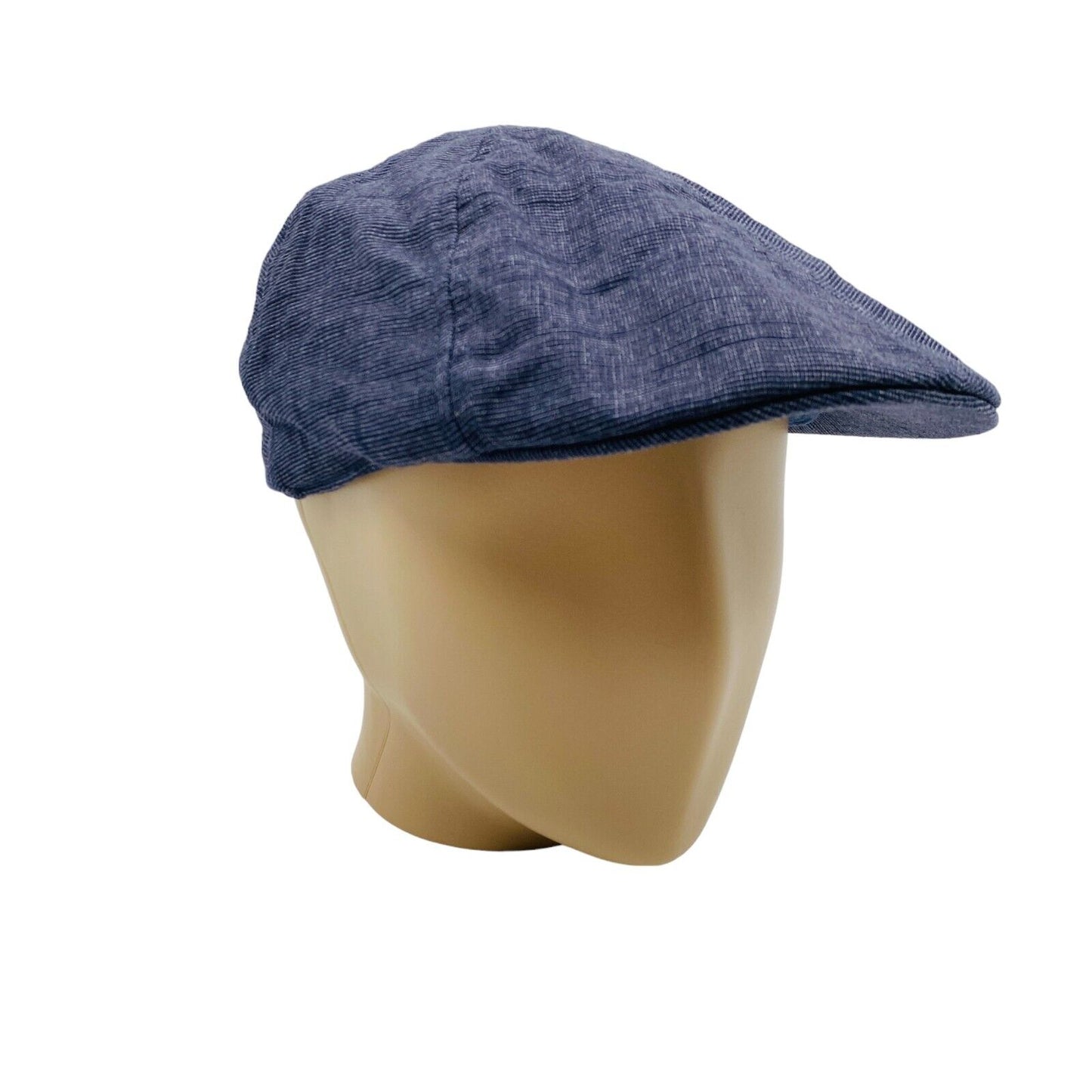 Camel Active Mens Blue Logo Linen Blend Flat Cap Hat Size L