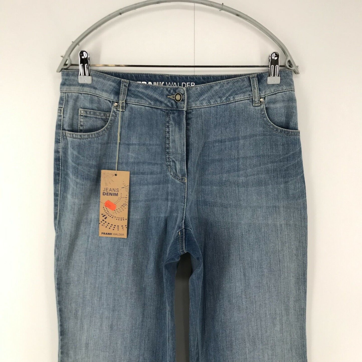 FRANK WALDER Women Blue Regular Tapered Fit Jeans Size EU 38 UK 12 US 8 W31