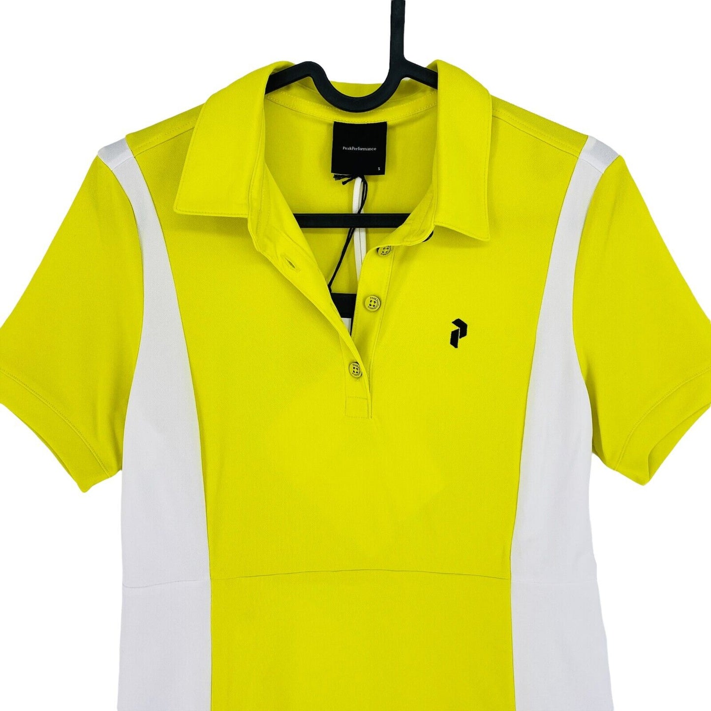 Peak Performance Light Yellow Alta Block Short Sleeve Polo Dress & Shorts Size S