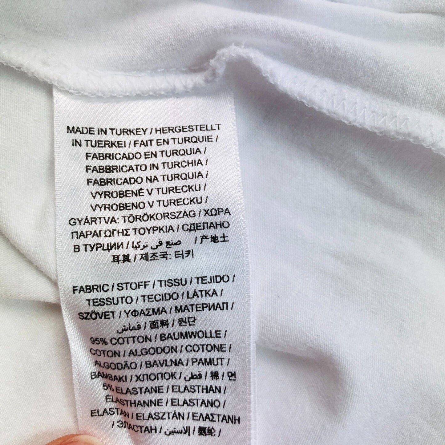 GANT CTN/ELA T-Shirt mit Rundhalsausschnitt, kurzärmelig, Größe XS, Weiß