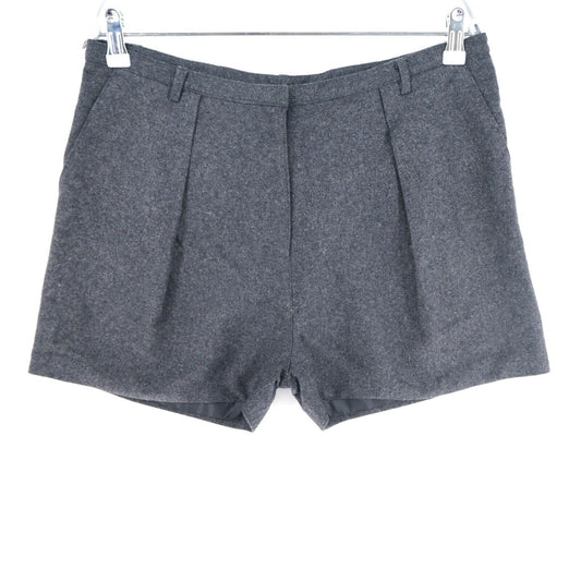 CHEAP MONDAY Dark Grey Wool Blend Shorts Size XS M