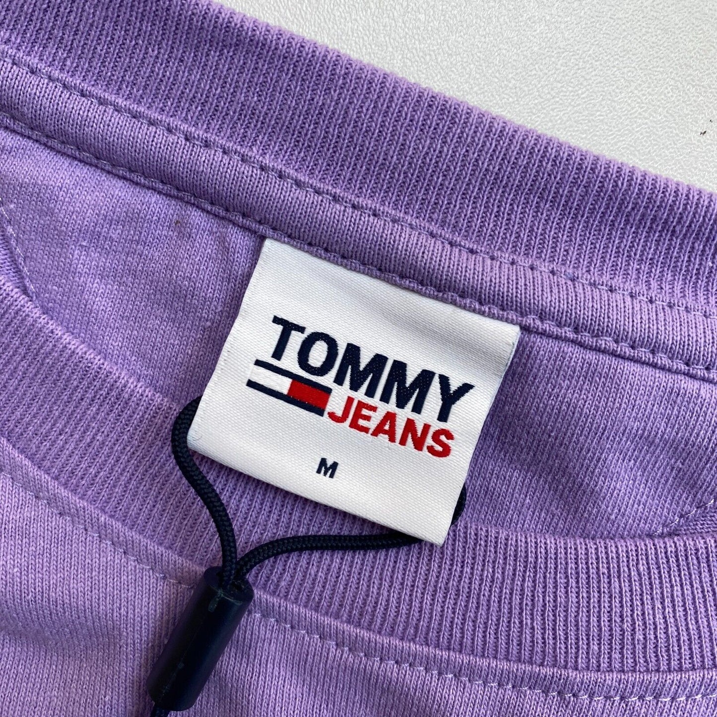 TOMMY HILFIGER Jeans Purple Crop Elastic Unitees T-shirt à manches longues Taille M