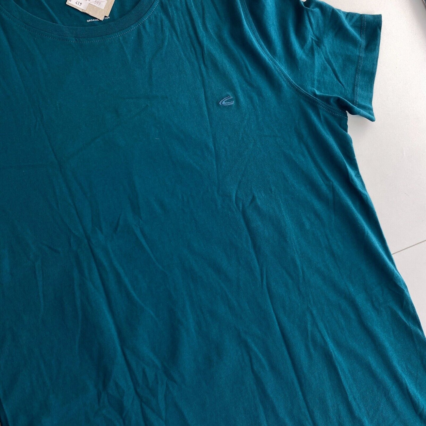 CAMEL ACTIVE T-shirt bleu à col rond Taille M