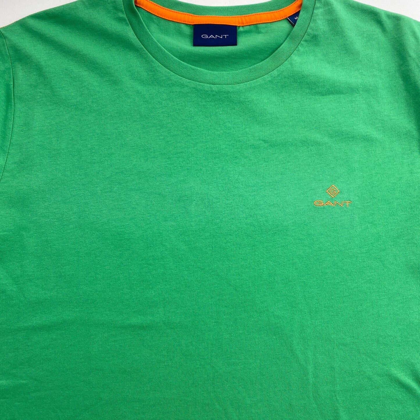 GANT Men Green Contrast Logo Crew Neck Short Sleeves T Shirt Size M