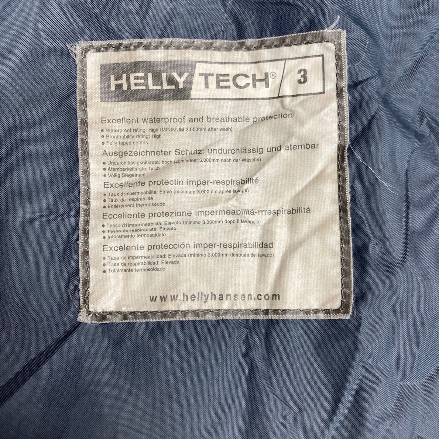 Helly Hansen Bleu À Capuche HELLY TECH Veste Manteau Taille M