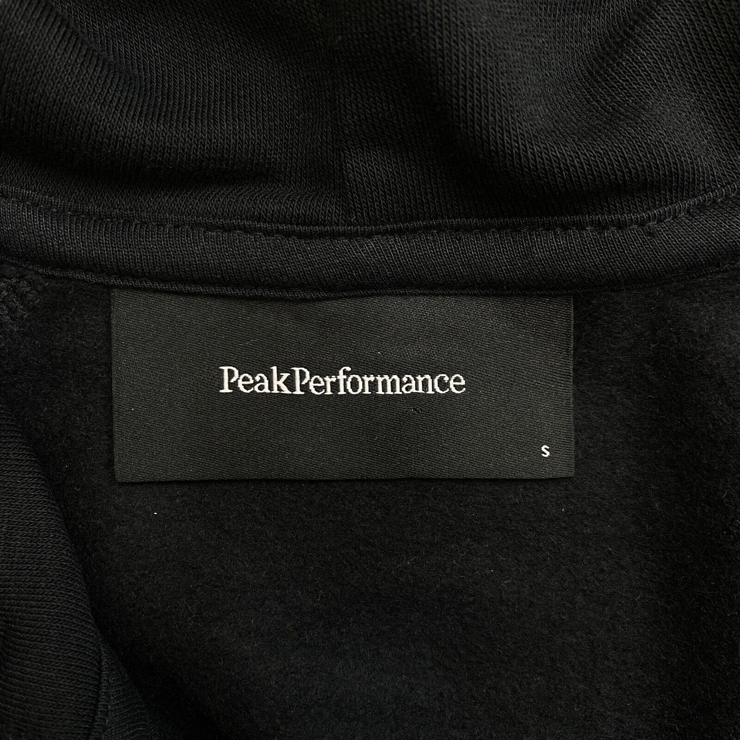 Peak Performance Black Ease Full Zip Hoodie Size S