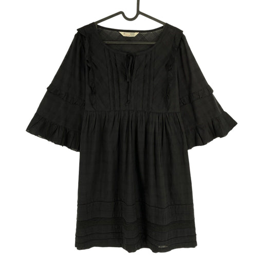 ODD MOLLY Women Black Delicately Strong Loose A Line Dress Size 1 / S