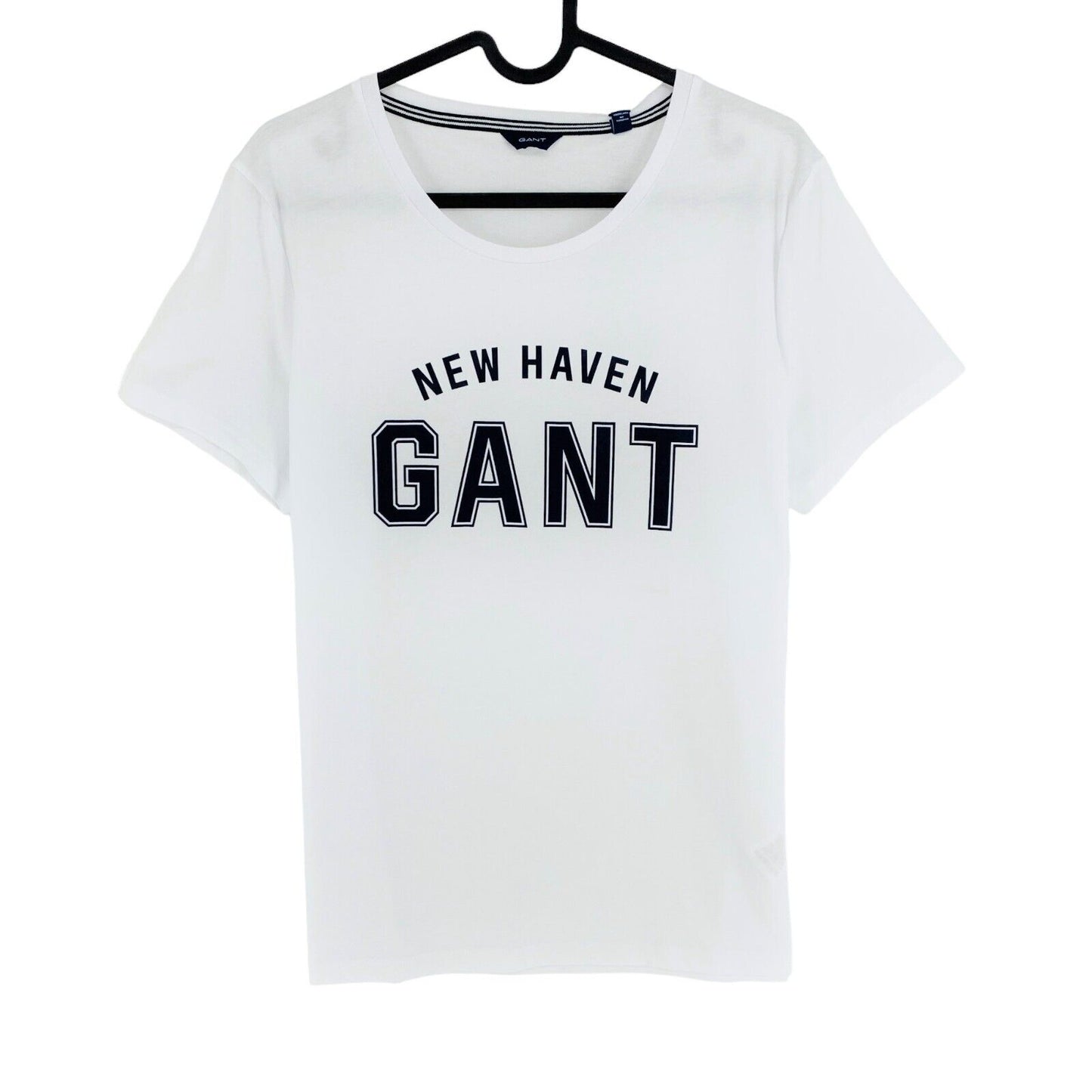 GANT White Logo Crew Neck SS T Shirt Size L