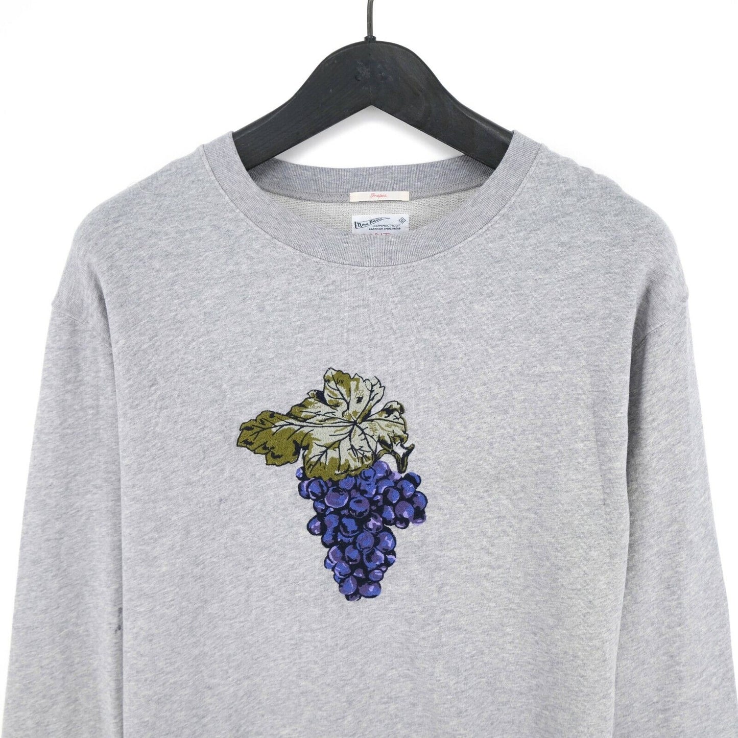 GANT Grey Grapes Crew Neck 100% Cotton Jumper Sweater Pullover Size L XL 2XL