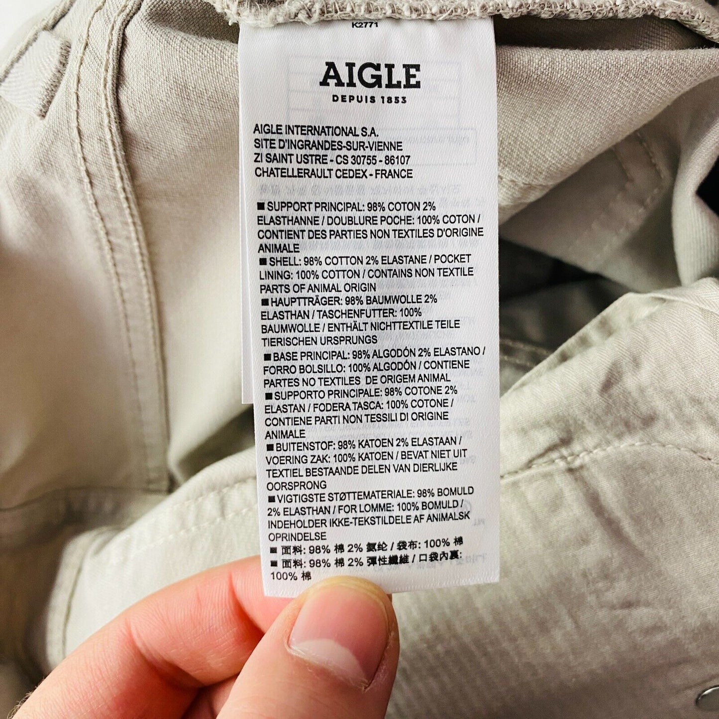 AIGLE Women Grey Regular Straight Fit Jeans Size EUR 36 UK 8 W26