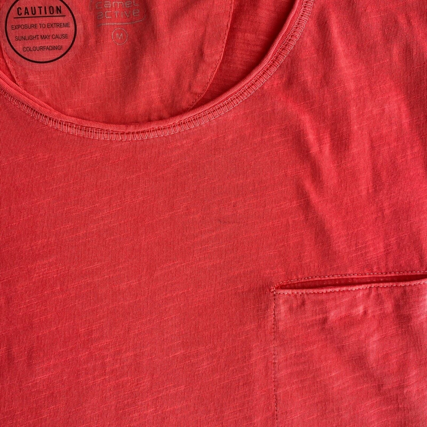 Camel Active Red Crew Neck T Shirt Top Size M