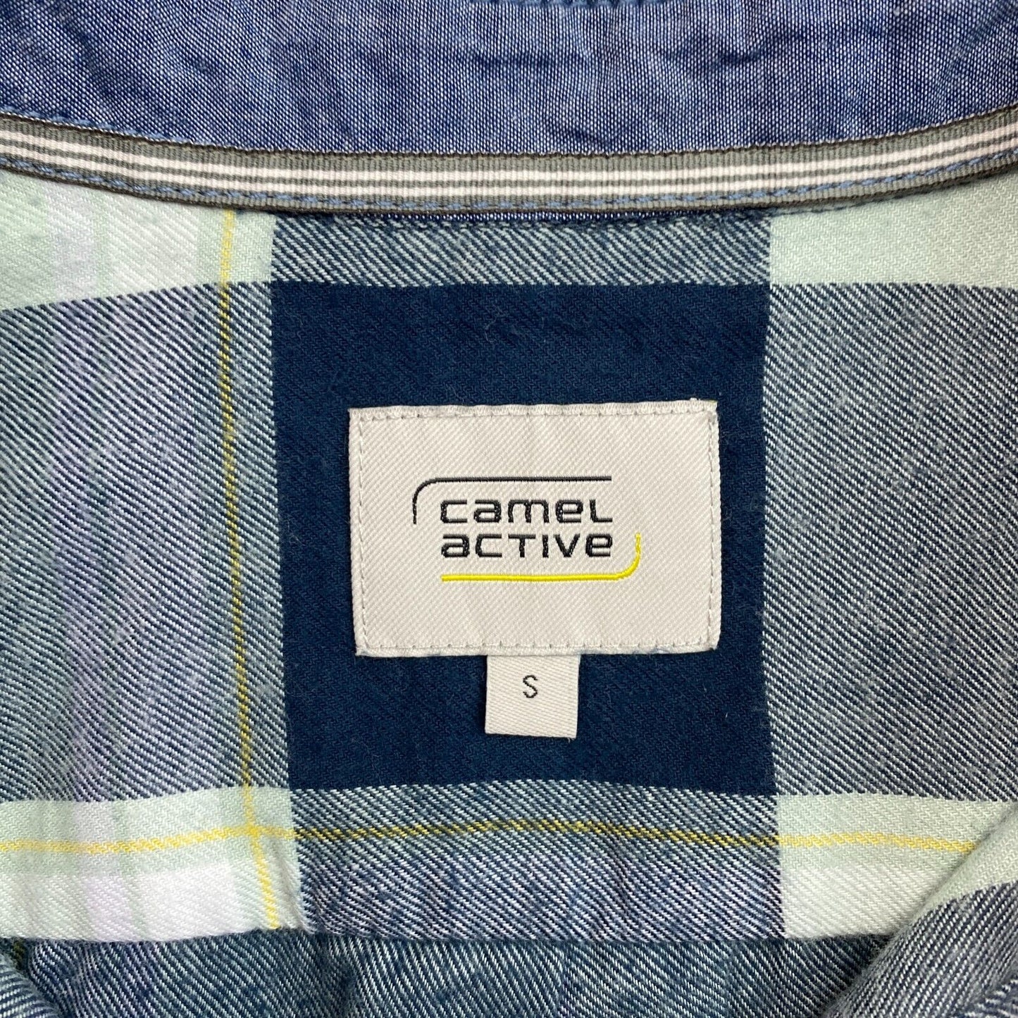 CAMEL ACTIVE Women Blue Plaid Long Sleeves Shirt Size S