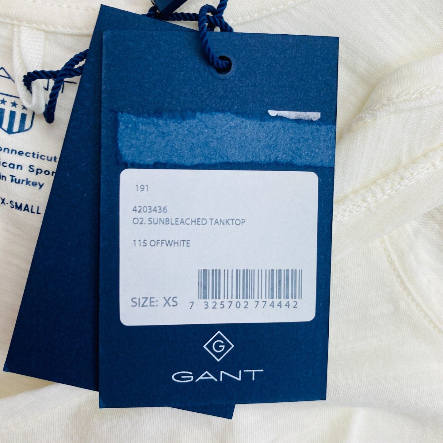 GANT Débardeur à encolure dégagée blanchi au soleil beige Taille XS