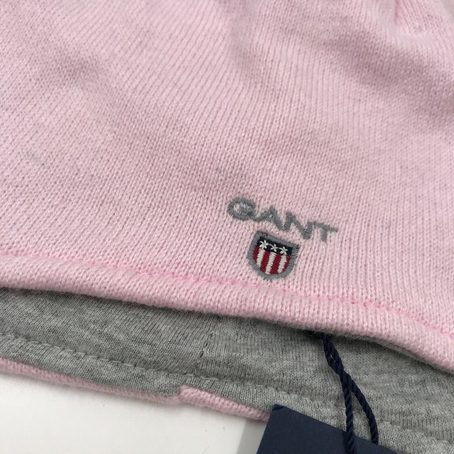 GANT Kids Girls Light Pink Pompom Beanie Hat Size S M