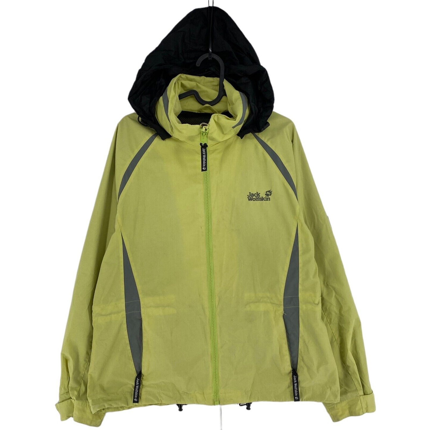 Jack Wolfskin Light Green Cotton Blend Hooded Jacket Size M