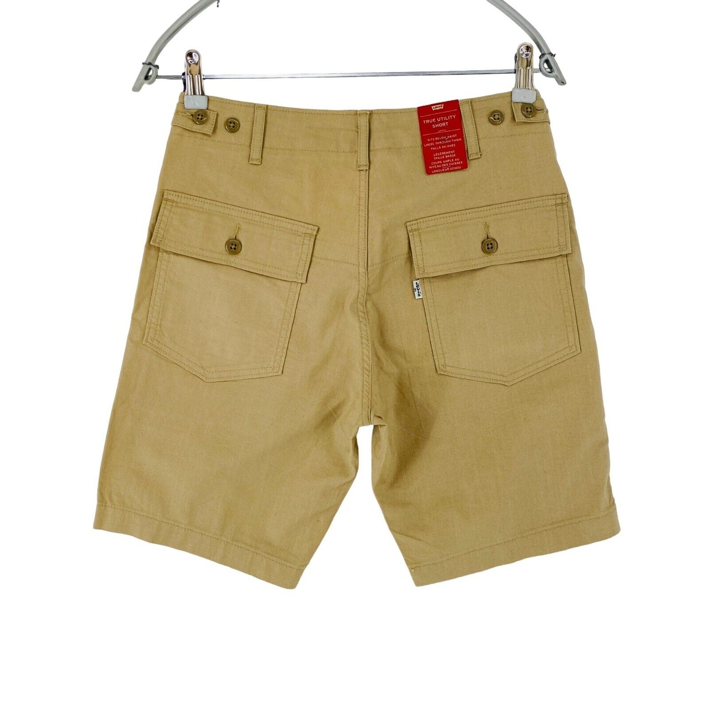 Levi's Beige Mens Loose Fit Utility Cargo Shorts W28