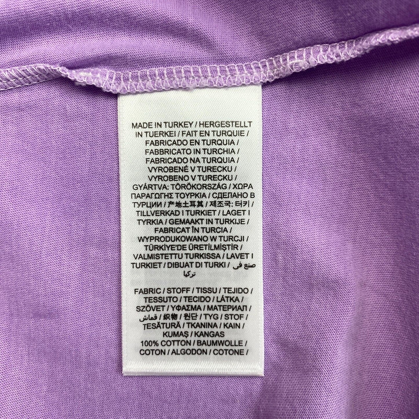 GANT Lila Kurzarm-T-Shirt mit Rundhalsausschnitt, Größe XS