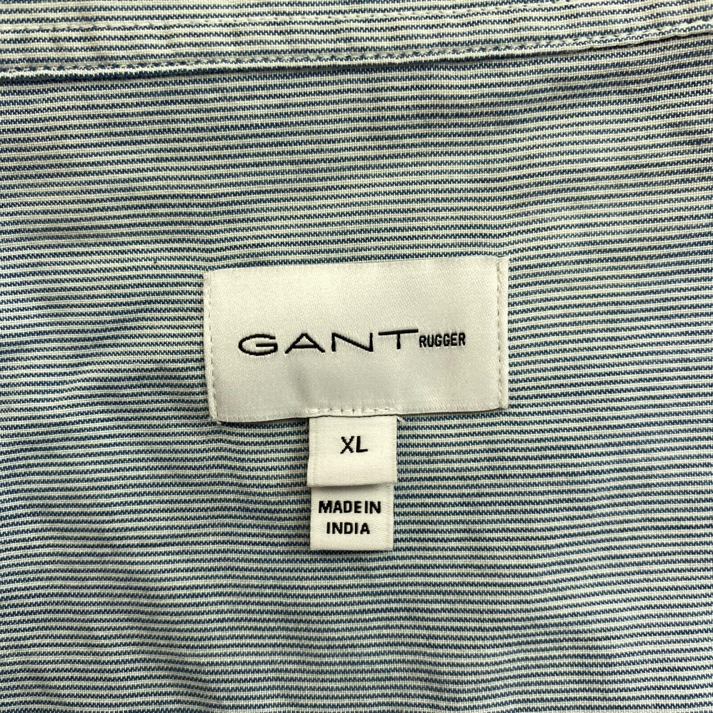 GANT Rugger Blue Striped Layered Shirt Size XL