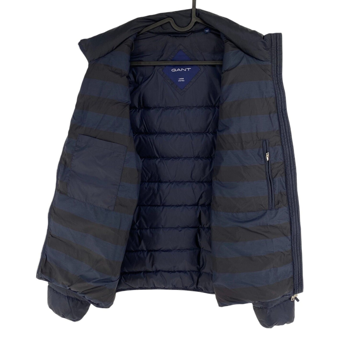 GANT Men Navy Blue Light Down Jacket Coat Size L