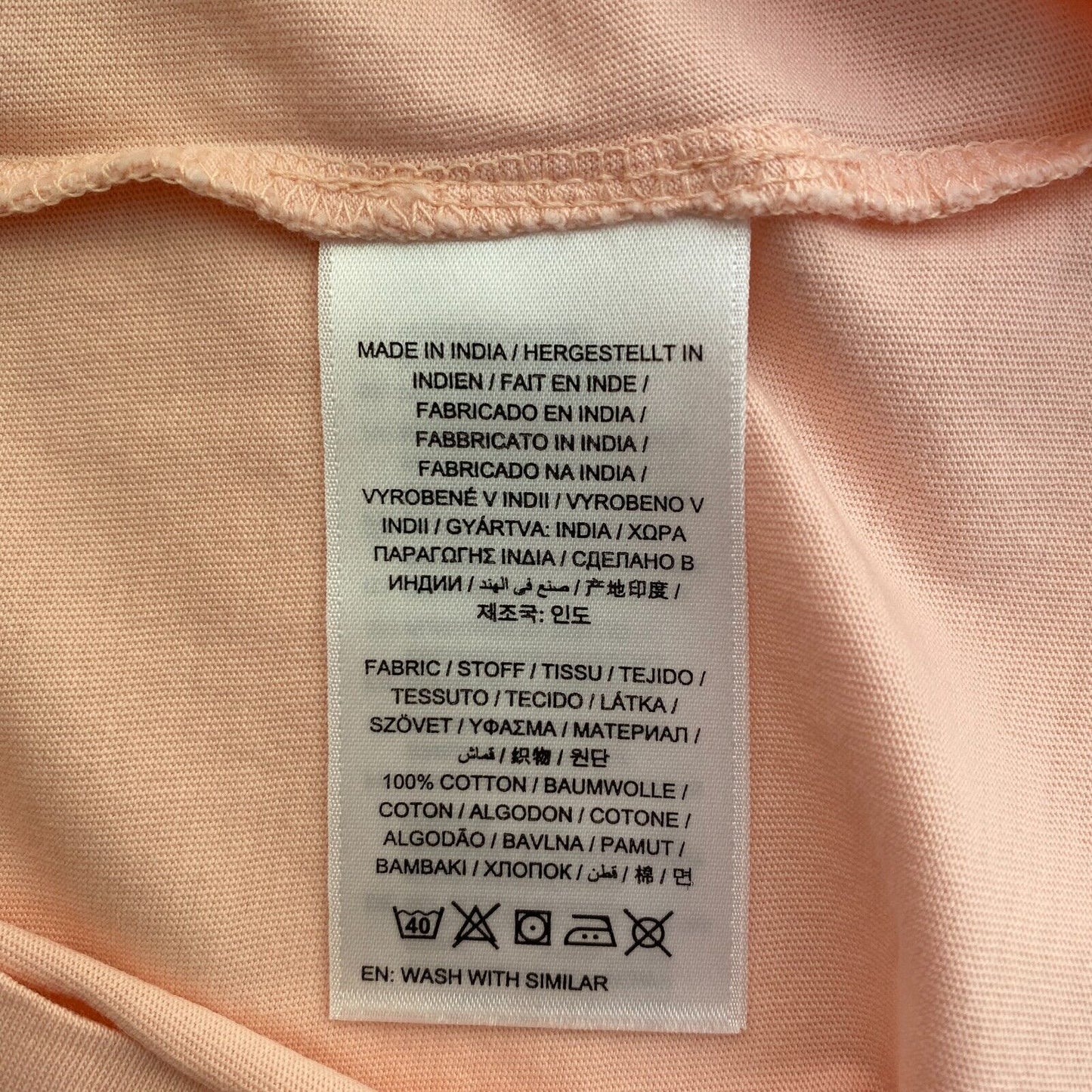 GANT T-shirt à col rond graphique d'été rose clair taille XS