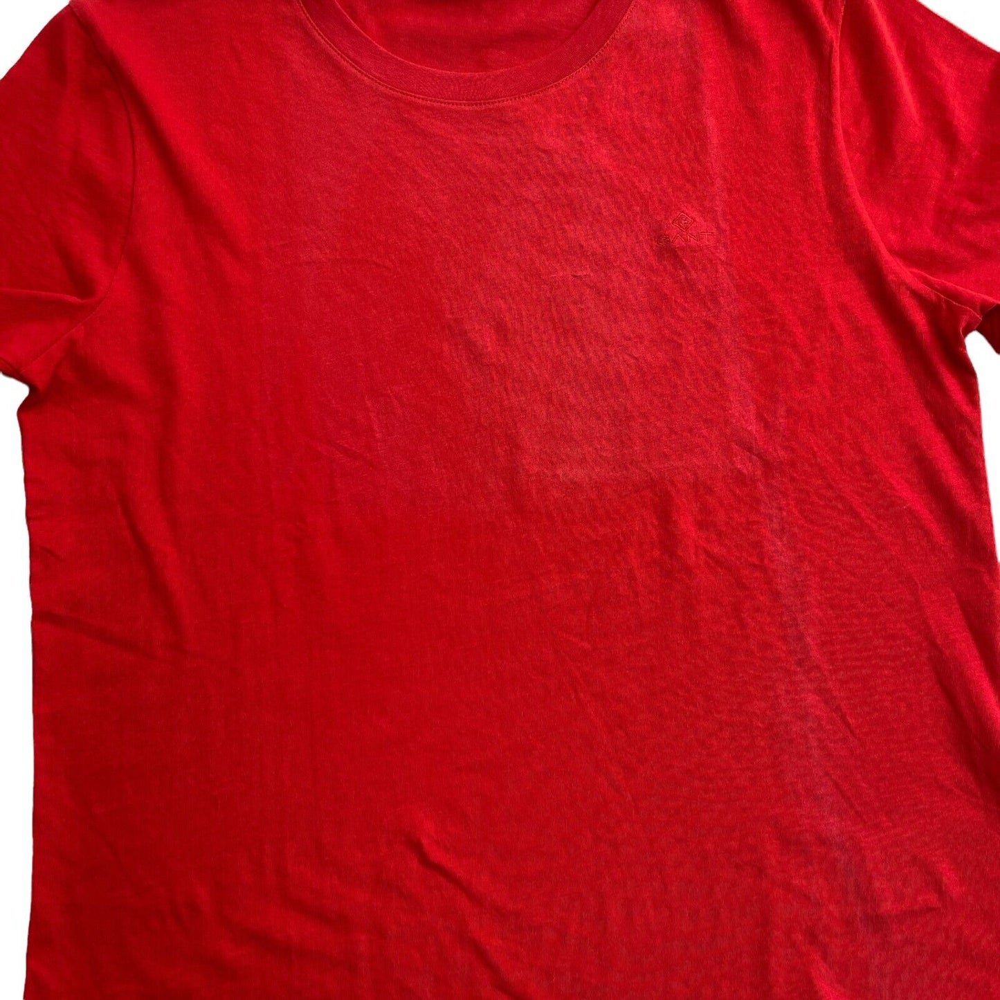 GANT Red The Original Crew Neck SS T-Shirt Top Size M