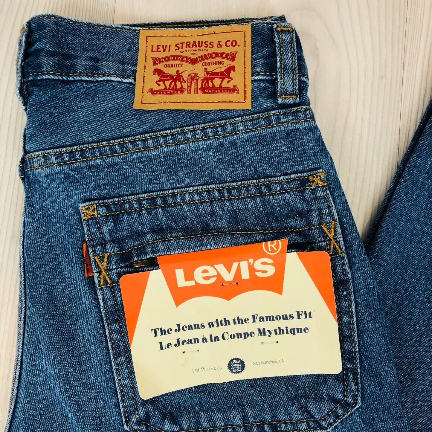 Levi‘s Famous Fit Old School Orange Label Blue Jeans Sizes W26 W30