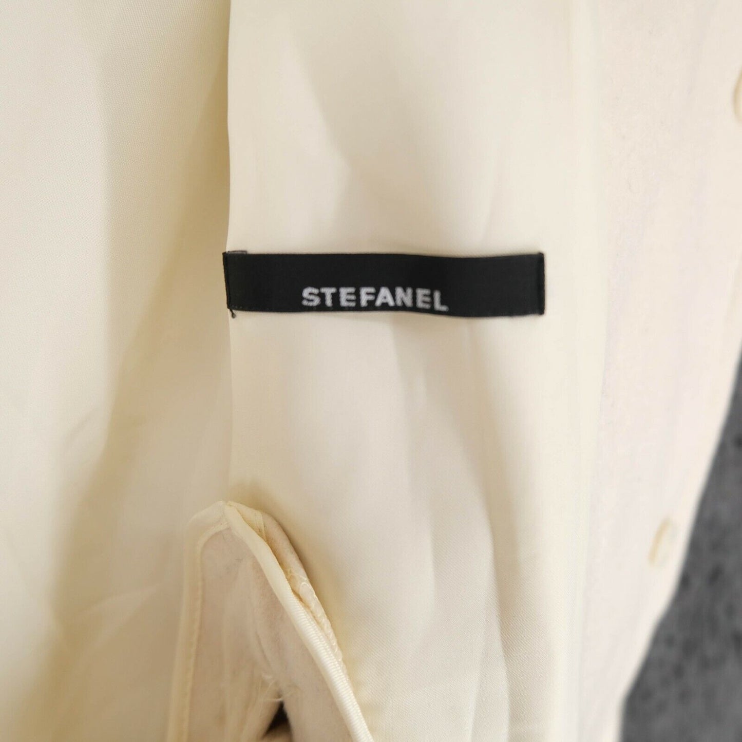 RRP €249 STEFANEL Beige 100% Wool Jacket Coat Size EU 36 UK 6 US 4