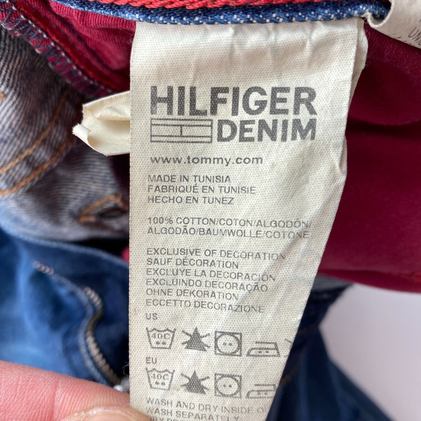 Tommy Hilfiger RYDER ZIP Jean coupe droite régulière bleu W36 L30