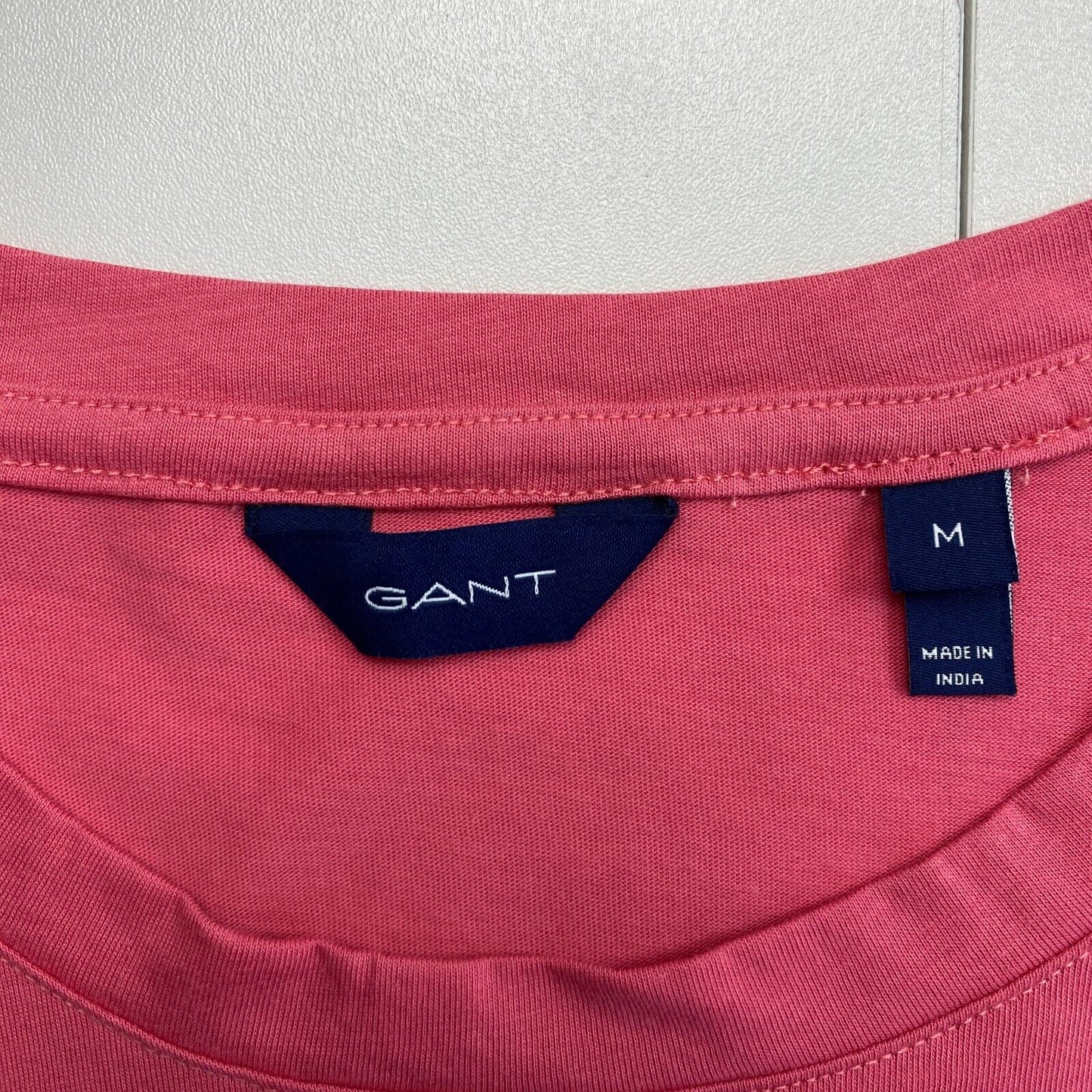 GANT Women Pink Original Crew Neck Short Sleeves T Shirt Size M