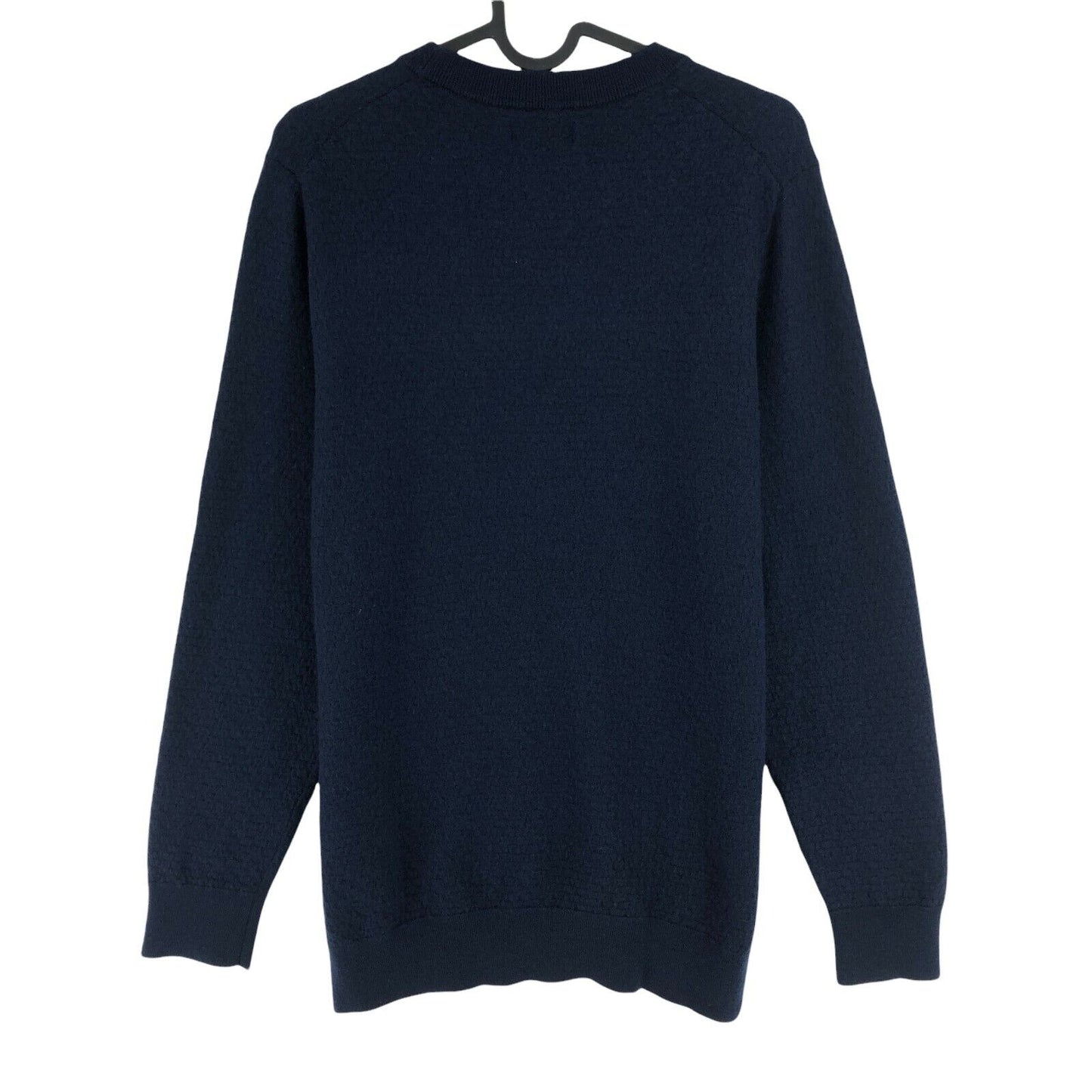 GANT Navy Blue 100% Wool Crew Neck Jumper Sweater Size S