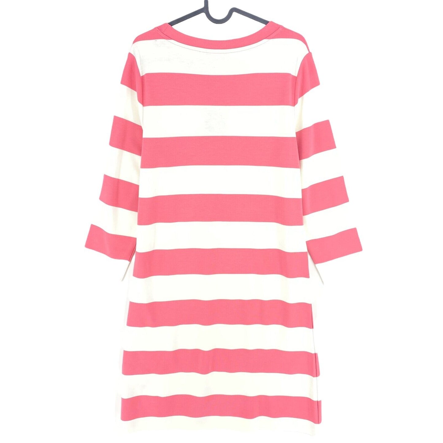 GANT Pink Bar Striped Jersey Long Sleeves A Line Dress Size L