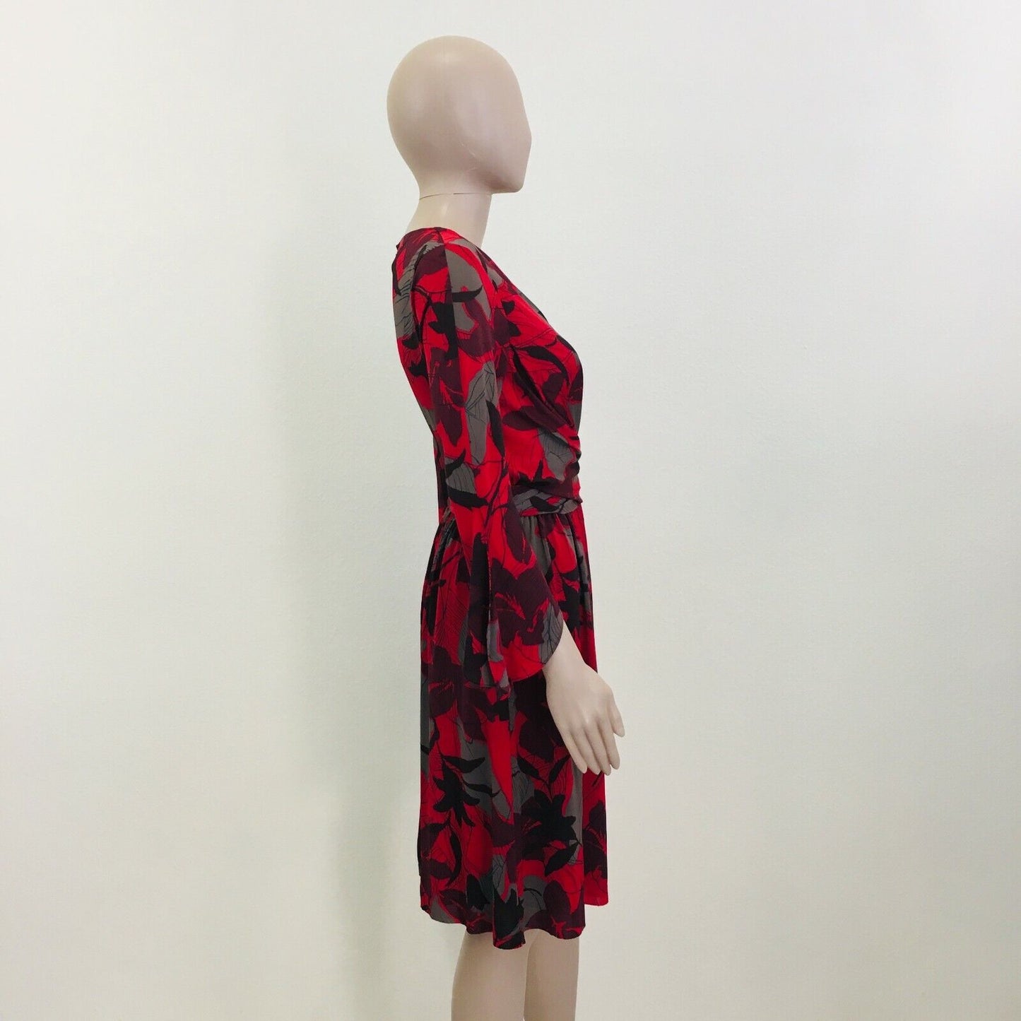 ZARA Red Long Sleeve Dress Size S