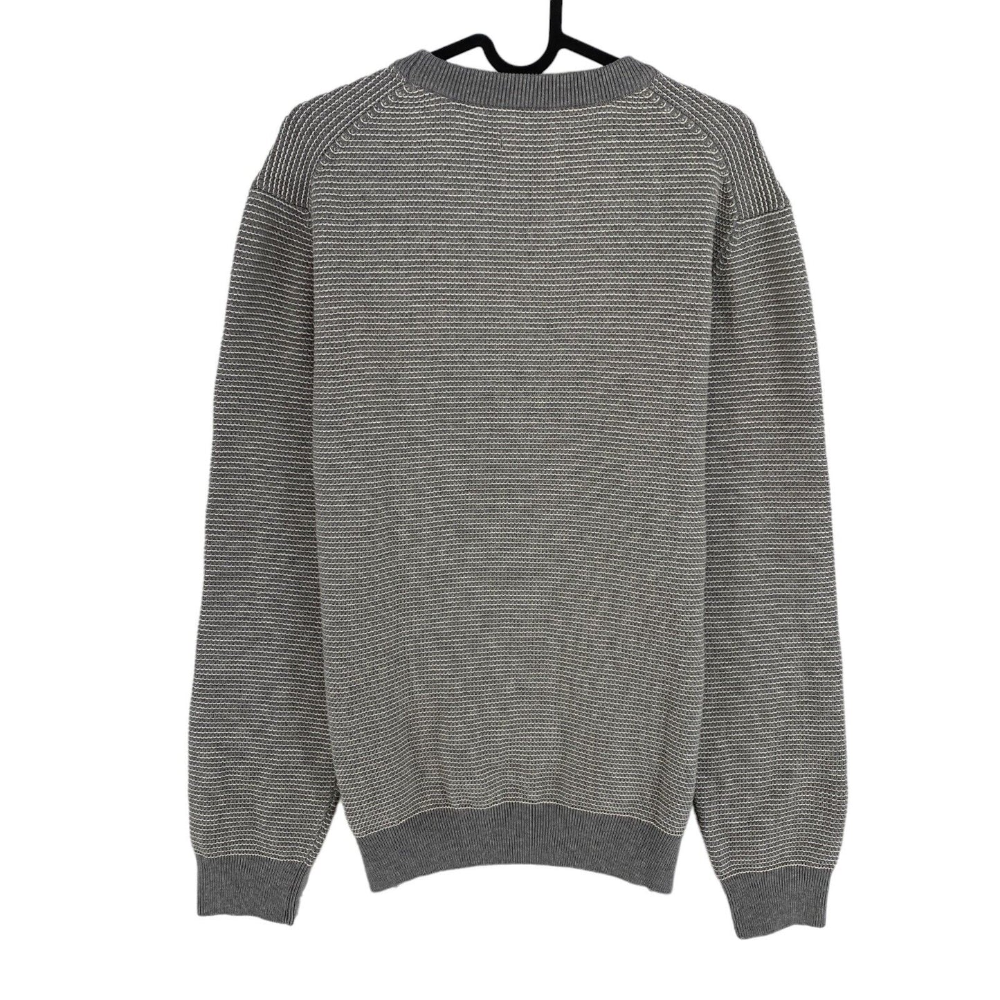 GANT Grey Light Texture Crew Neck Sweater Pullover Size M