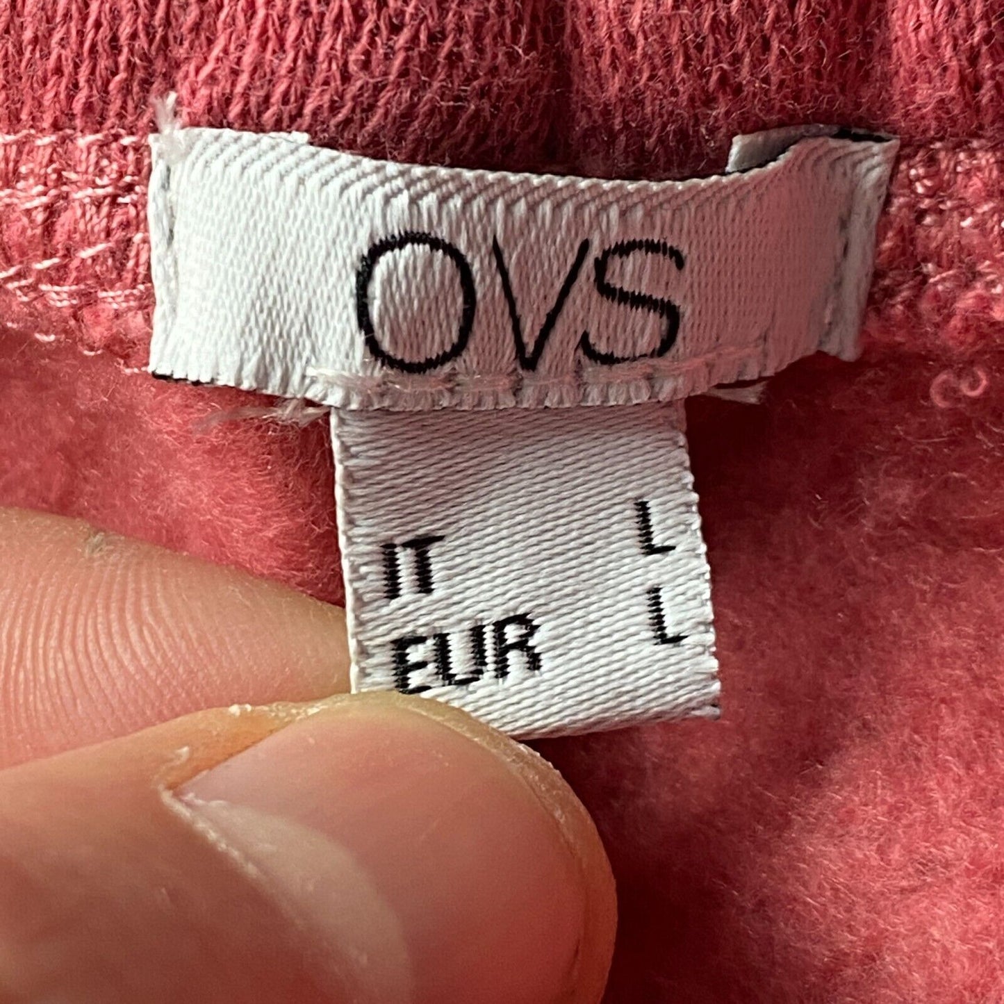 OVS Pantalon de survêtement à revers pour femme Rose Regular Fit Taille L