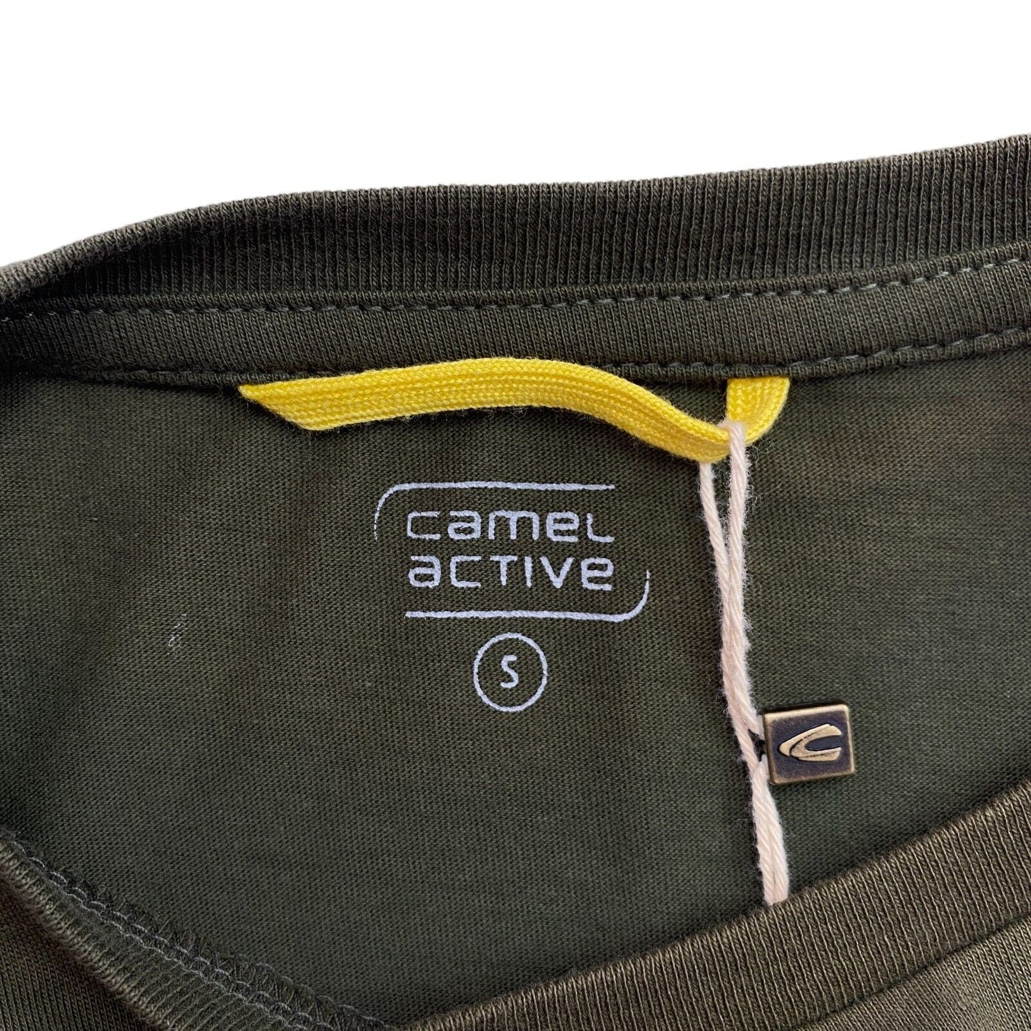 Camel Active T-Shirt mit Rundhalsausschnitt, Dunkelgrün, Größe S