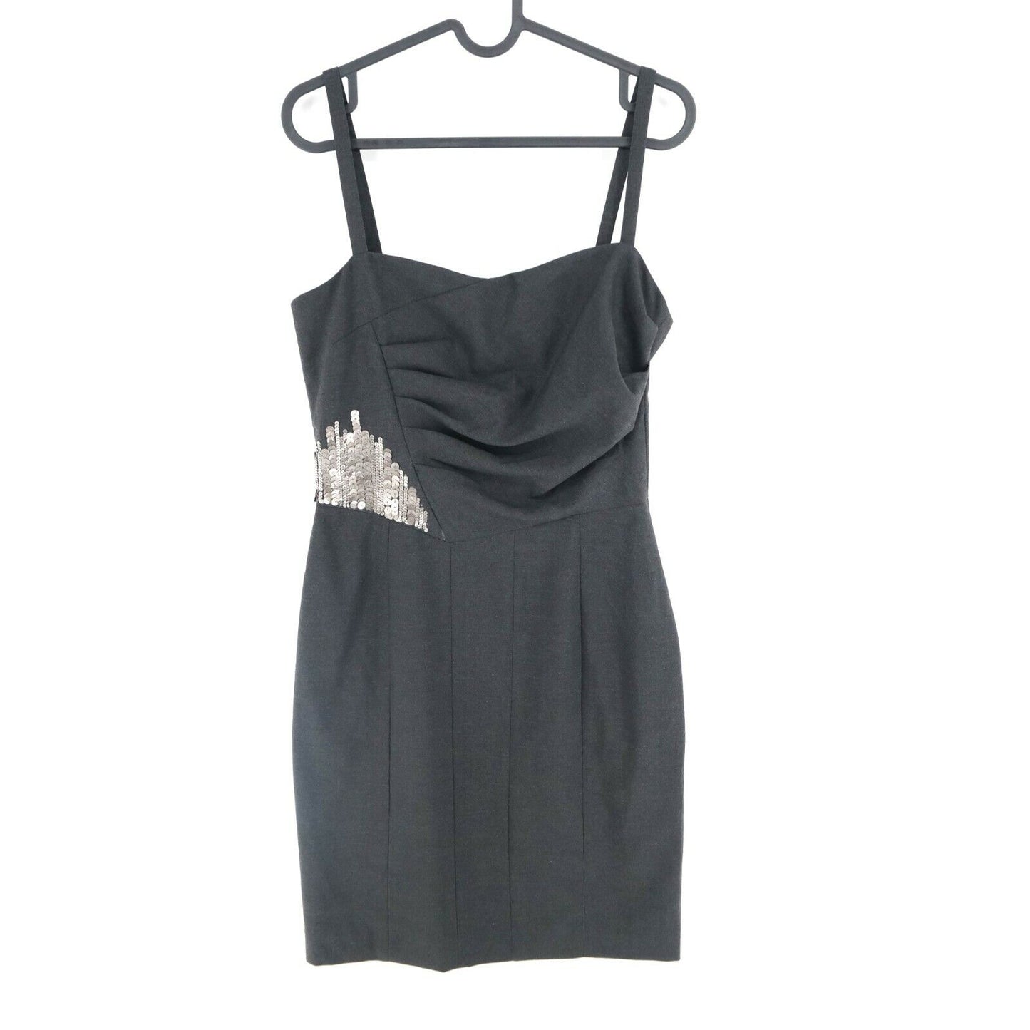 COMPAGNIA ITALIANA Dark Grey Sleeveless Pencil Dress Size EU 38 UK 10 US 8