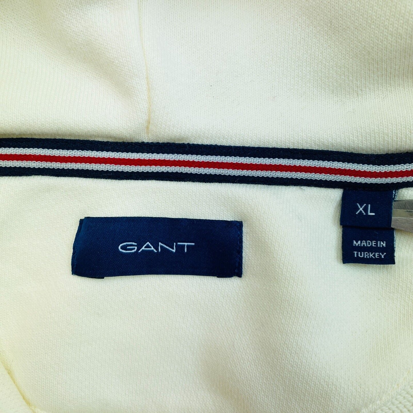 GANT Weißes Retro-Logo Sweat Hoodie Kleid Größe XL