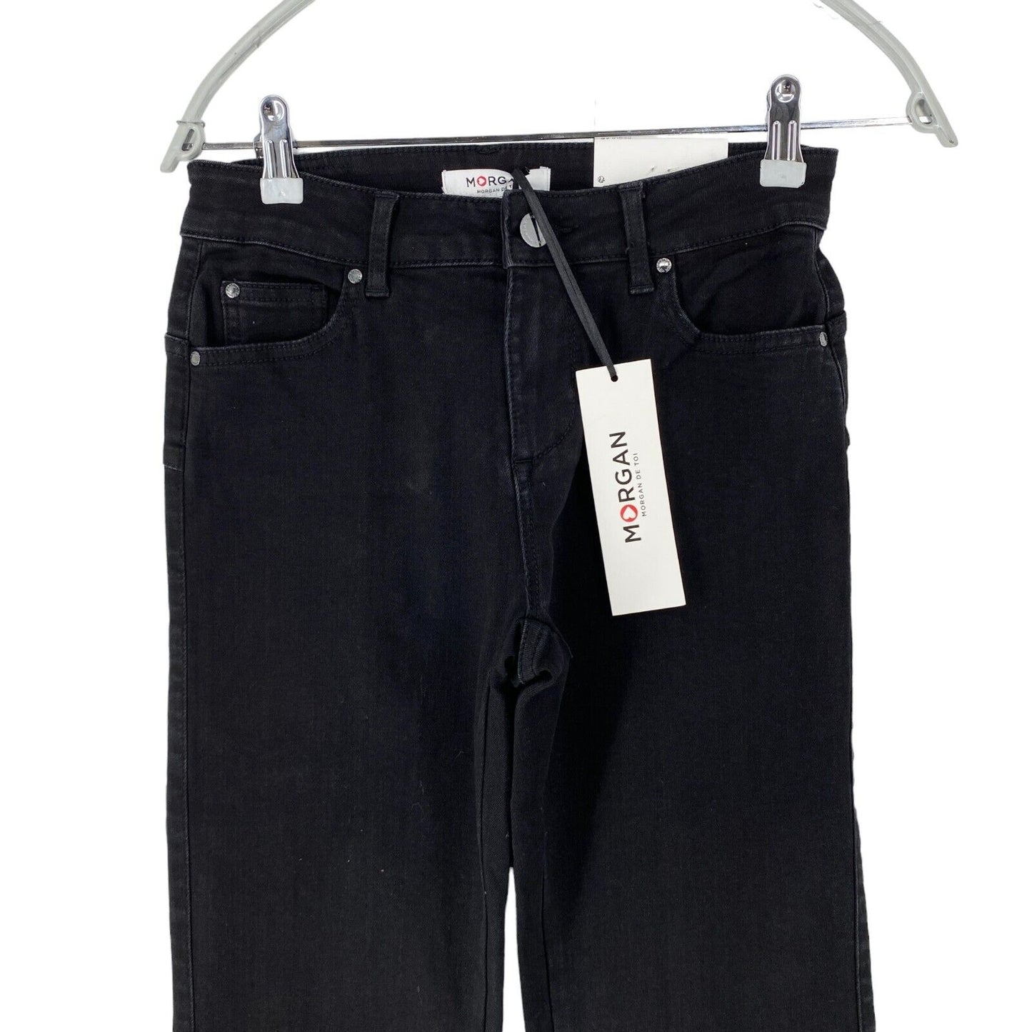 MORGAN DE TOI Women Black Regular Straight Fit Jeans EUR 34 W24