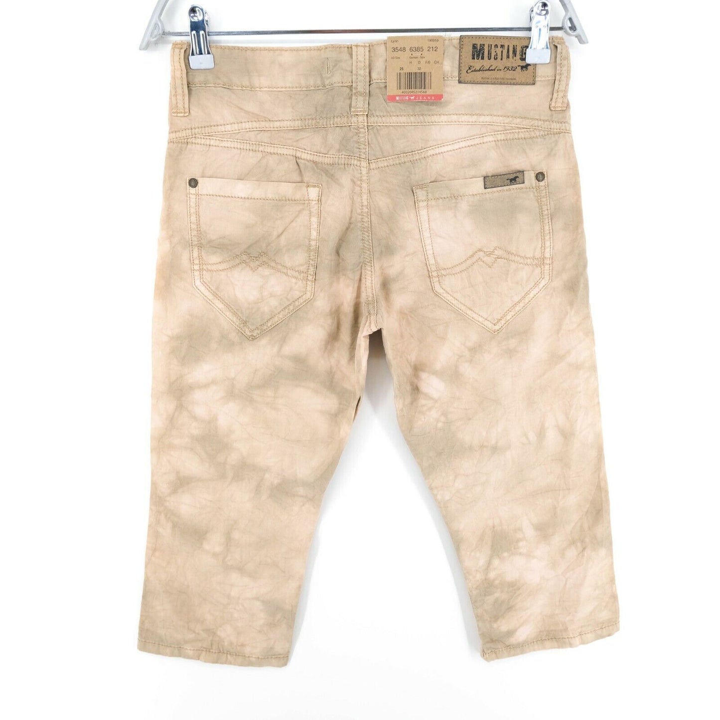 MUSTANG Light Brown Shorts Size 25 26