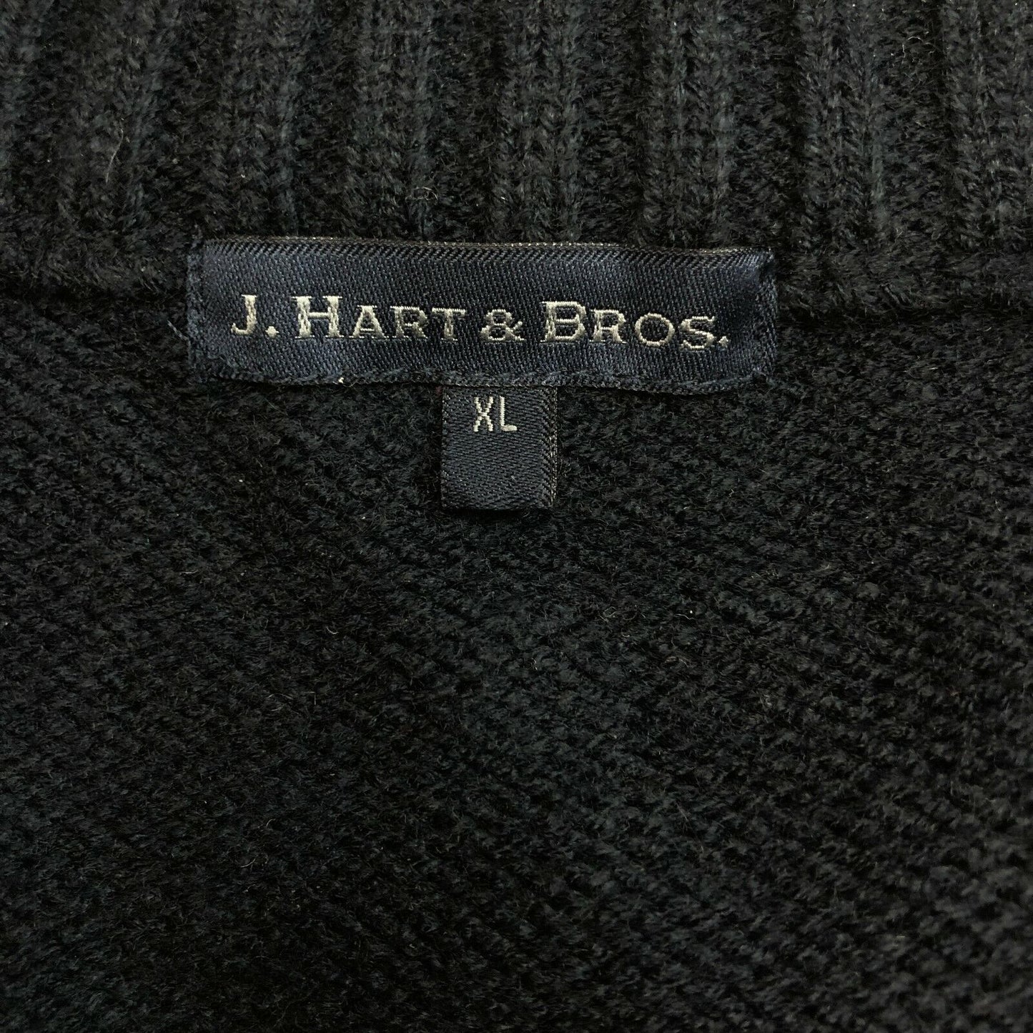 J. HART & Bros. Navy Blue Cardigan Jumper Size XL