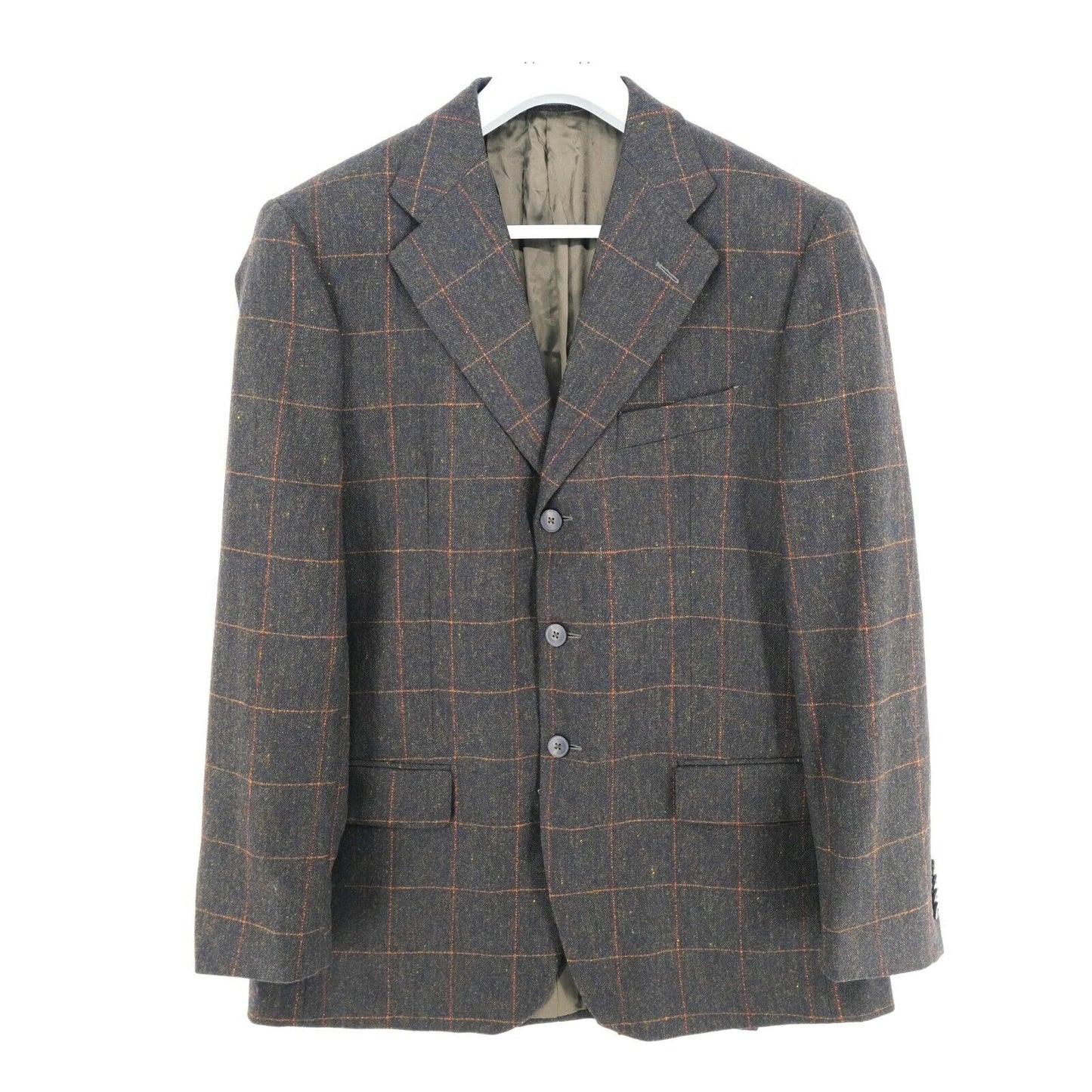 RRP €194 MONTE CRISTO By Lubiam Dark Brown Blazer Jacket EU 50 52 UK/US 40 42