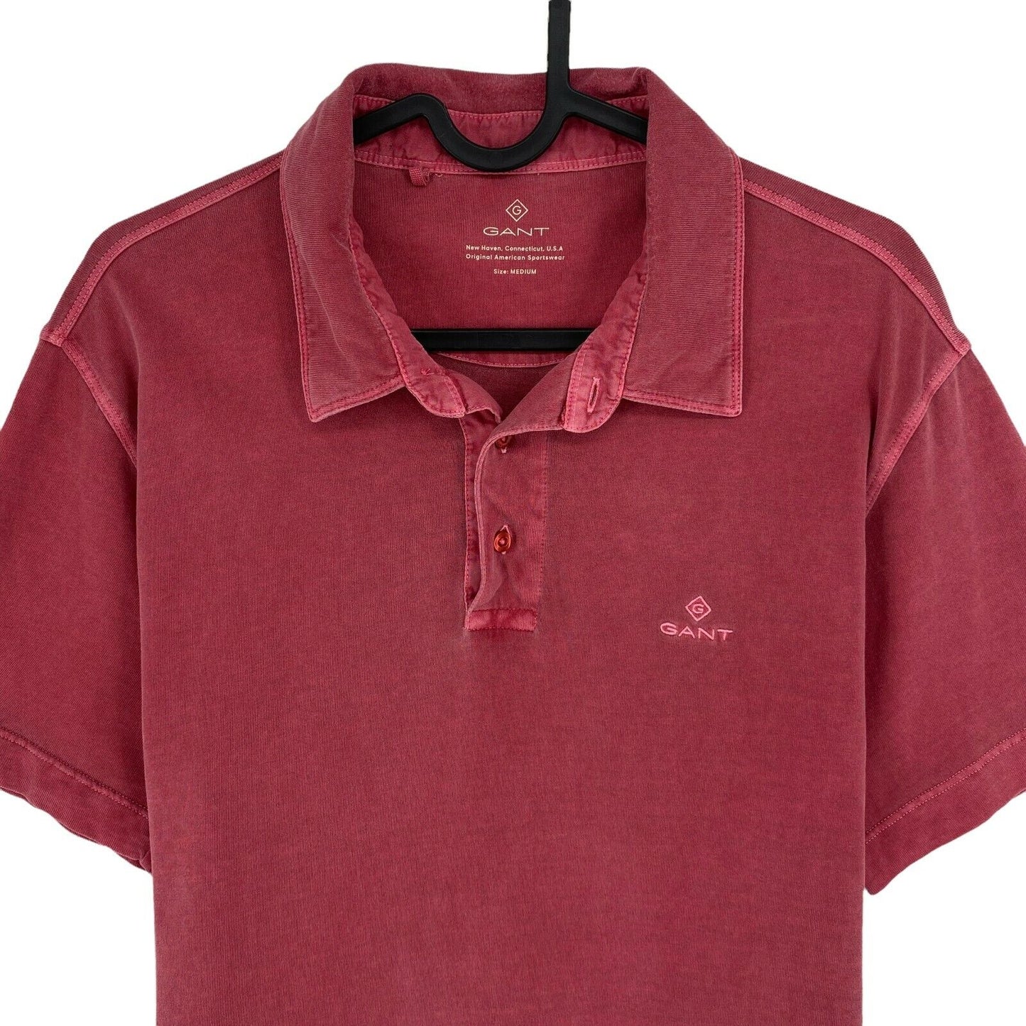 GANT Red Sun Faded Rugger Polo Shirt Size M