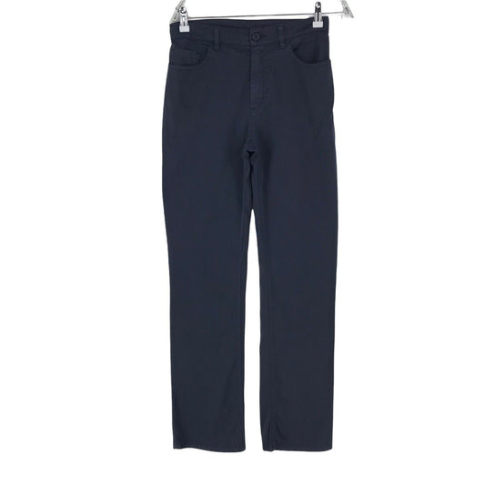 MARINA YACHTING Women Navy Blue Regular Straight Fit Chino Trousers Size W28