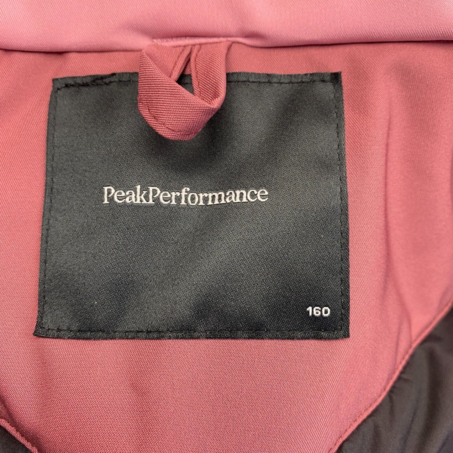 Peak Performance JR Pink Rider HIPE Hooded Ski Jacket Coat Size 160 cm