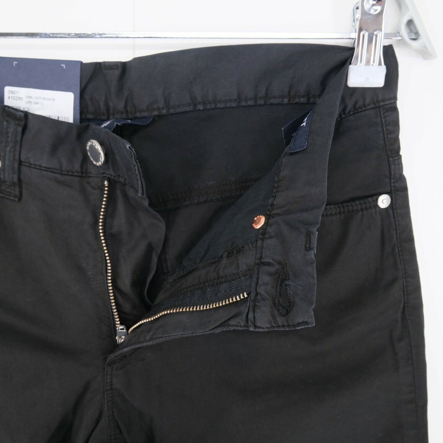 GANT Black Dawn Baumwollsatin Caprihose Hose Größe 28